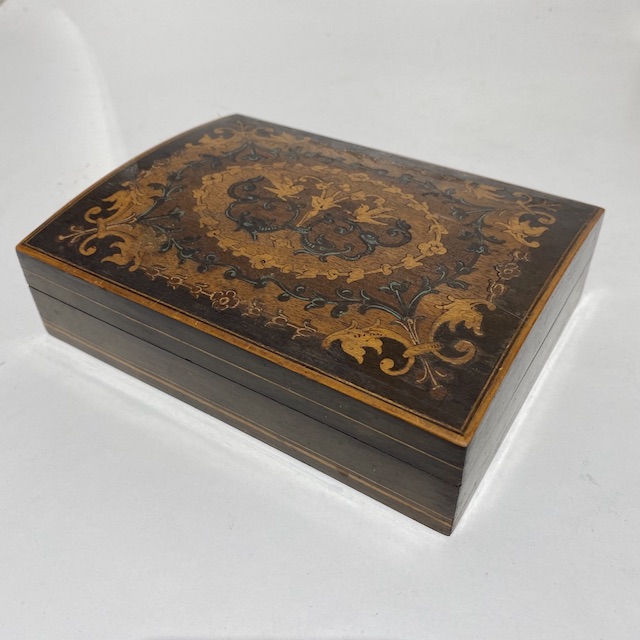 BOX, Marquetry Cigar or Trinket - Dark